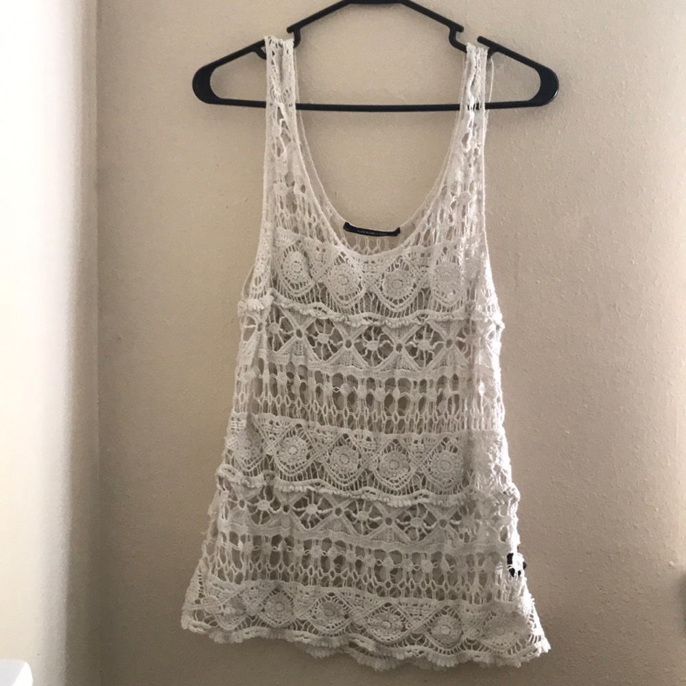 Knit Tank In Cream - Picture 2 of 6